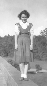 A very young teenaged Louise Taylor, taken sometime in the mid 1930s.