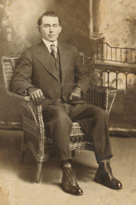 A portrait photograph of a young Wilson Van Buren Taylor. Taken circa 1918.